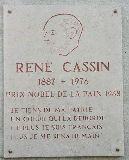 Plaque René Cassin Rueil
