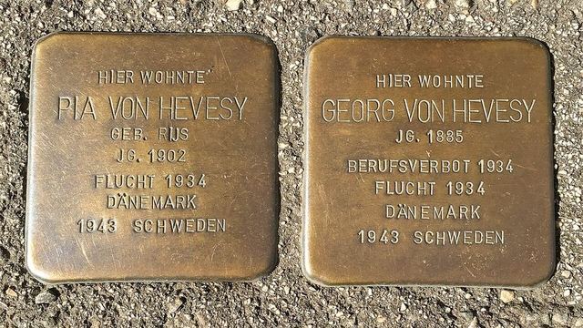 Georg und Pia von Hevesy Stolpersteine