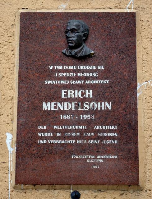 Allenstein Gedenktafel Erich Mendelsohn (2011)