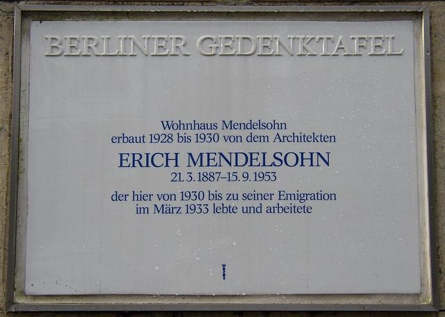 Berlin GTafel Erich Mendelsohn